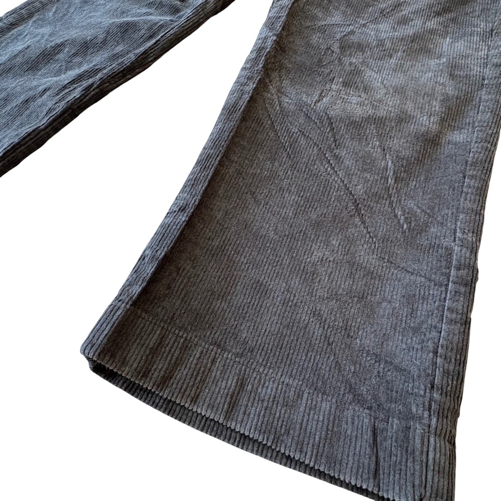 L.L. Bean Corduroy Pants Mens 36x28 Charcoal Grey Academia Stretch Trousers - Picture 4 of 12